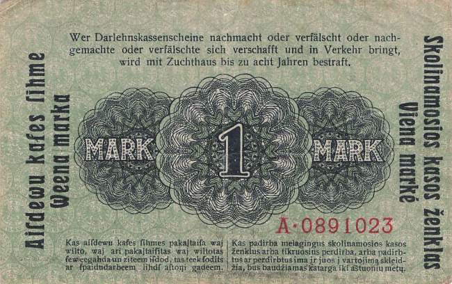 ro. 465 A 1 Mark 1918